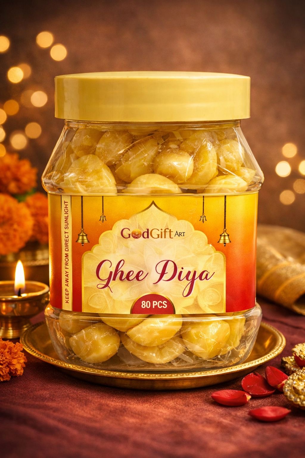 Jyotbati / Ghee Diya — 30 Pieces Box