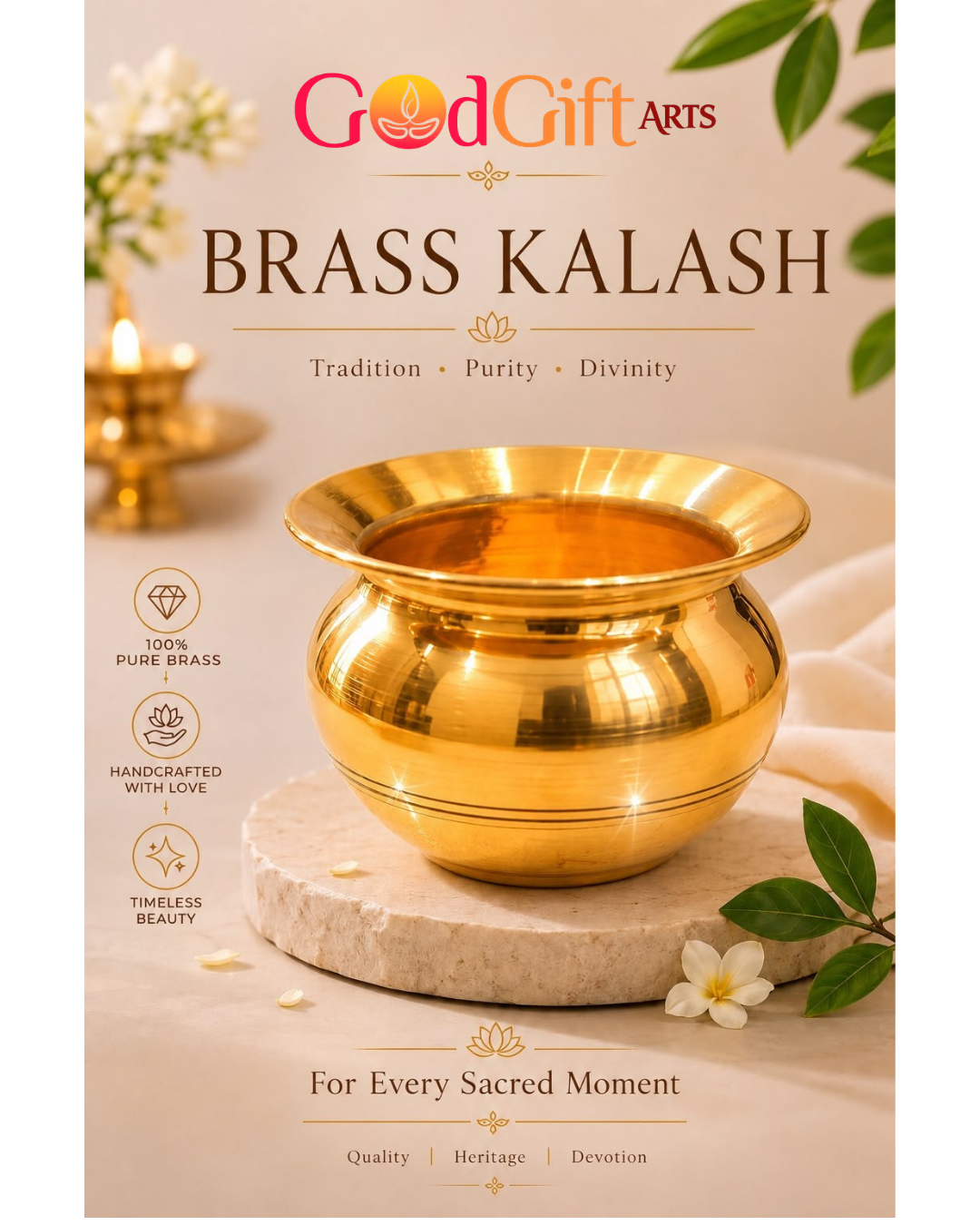 Brass Kalash Collection by GOD GIFT ARTS