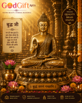 Buddha Ji Brass Statue/Murti – Premium Brass Buddha Murti by GOD GIFT ARTS