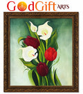 Floral Elegance Oil Painting Collection – Luxury Handmade Floral Wall Art by GOD GIFT ARTS
