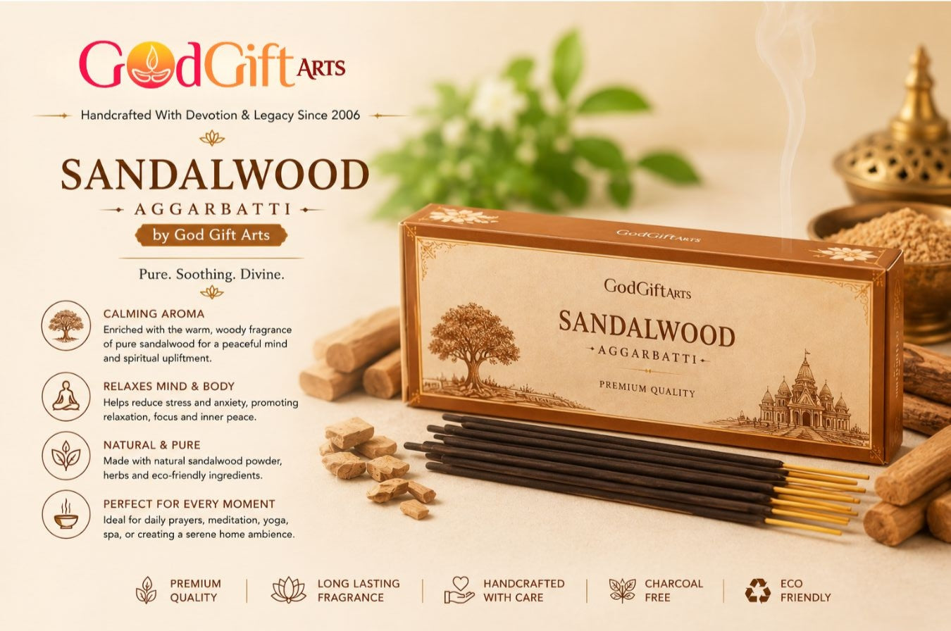 Sandalwood Agarbatti by GOD GIFT ARTS