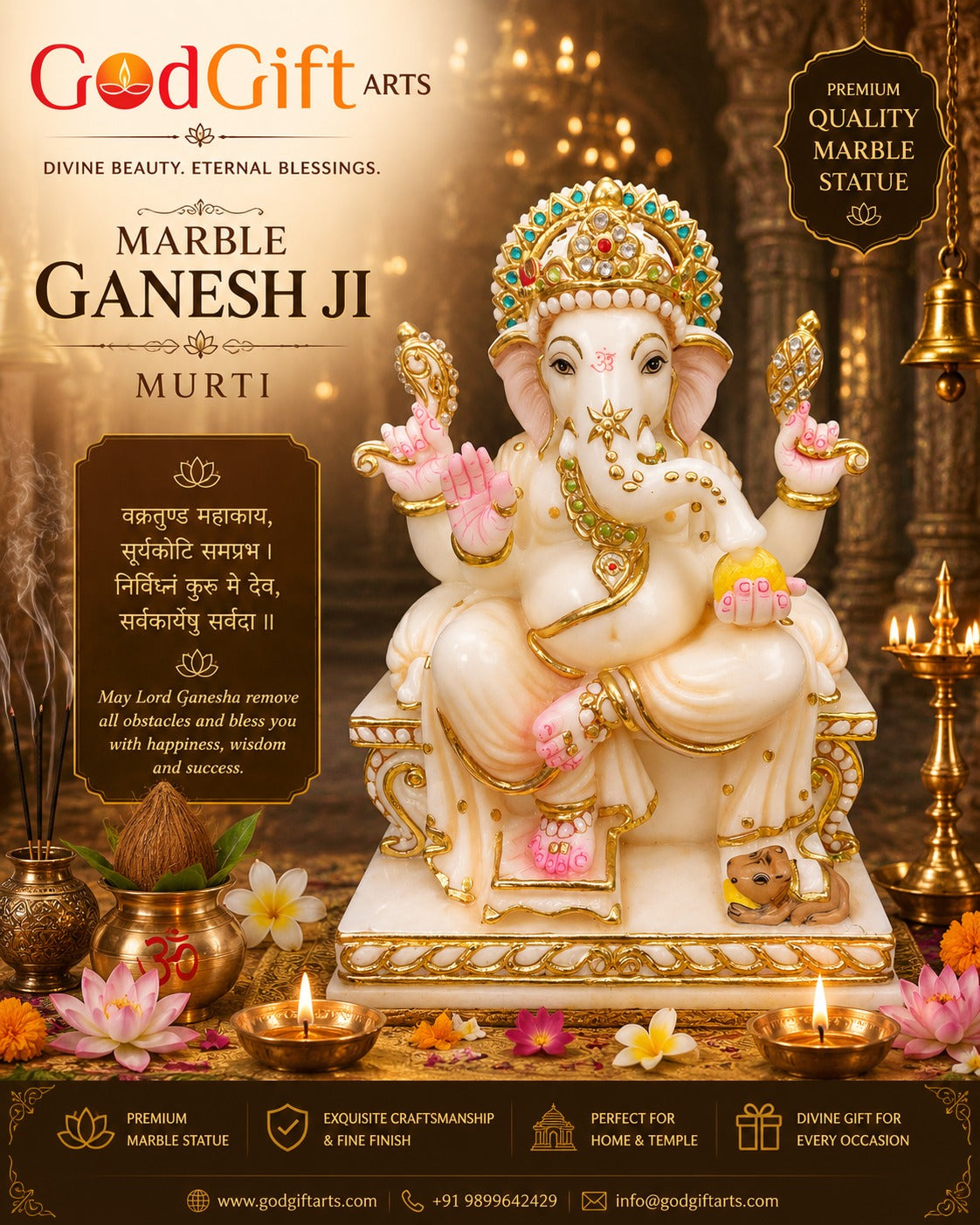 Marble Murtis Collection | Premium Marble God Idols | God Gift Arts
